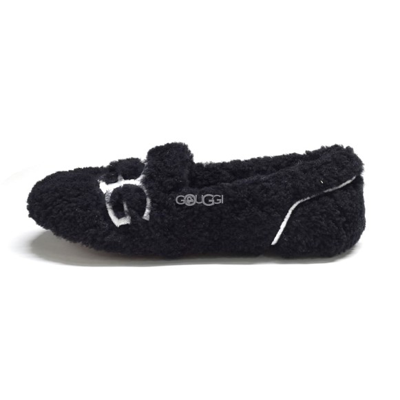 UGG Hailey Fluff Loafer Black