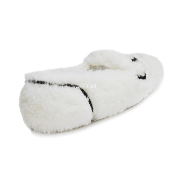 UGG Hailey Fluff Loafer White