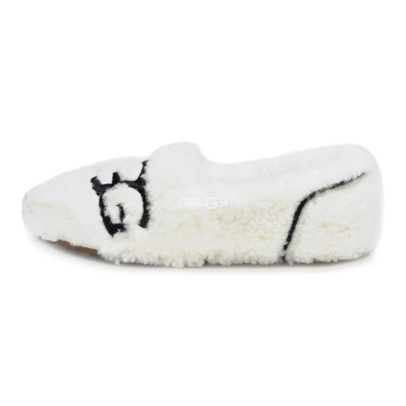 UGG Hailey Fluff Loafer White