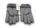 меховые перчатки мужские Leather Grey