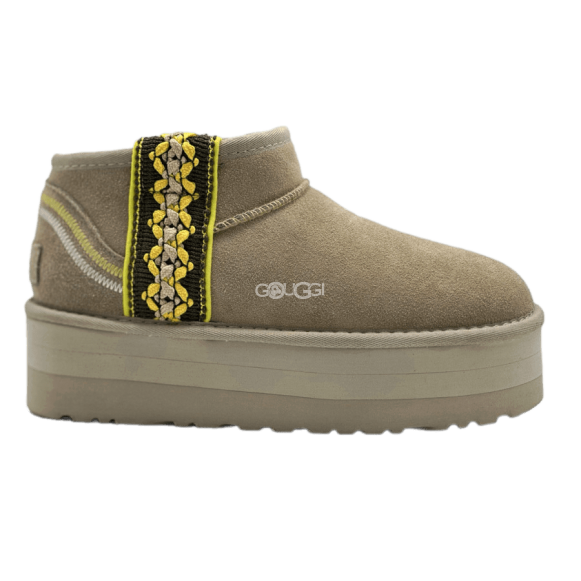 Classic Ultra Mini Braid Plat Boot Sand