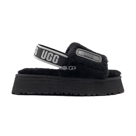 Disco Slide Seashell Black