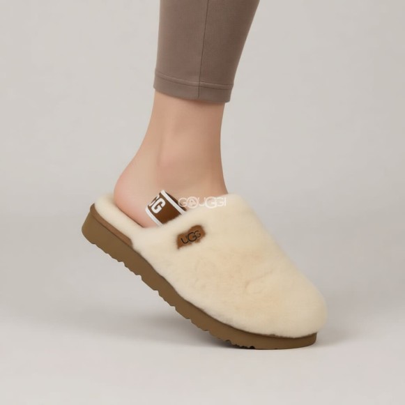 Женские тапочки Ugg Hailey Fluff Natural