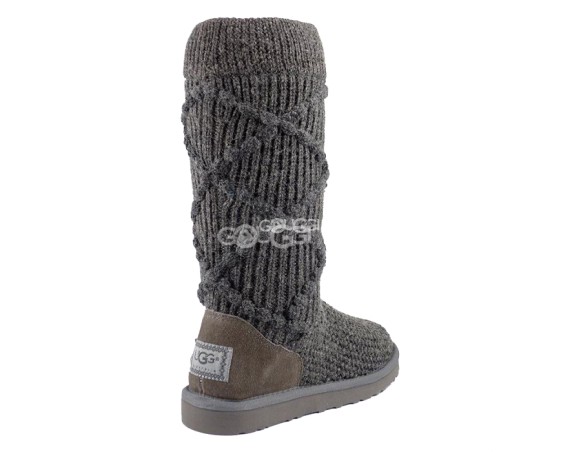 Classic Argyle Knit Grey