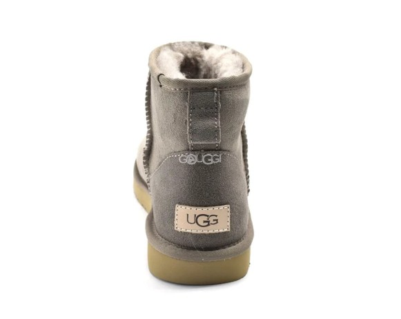 Женские мини угги с водоотталкивающей пропиткой Classic Mini Light Grey II